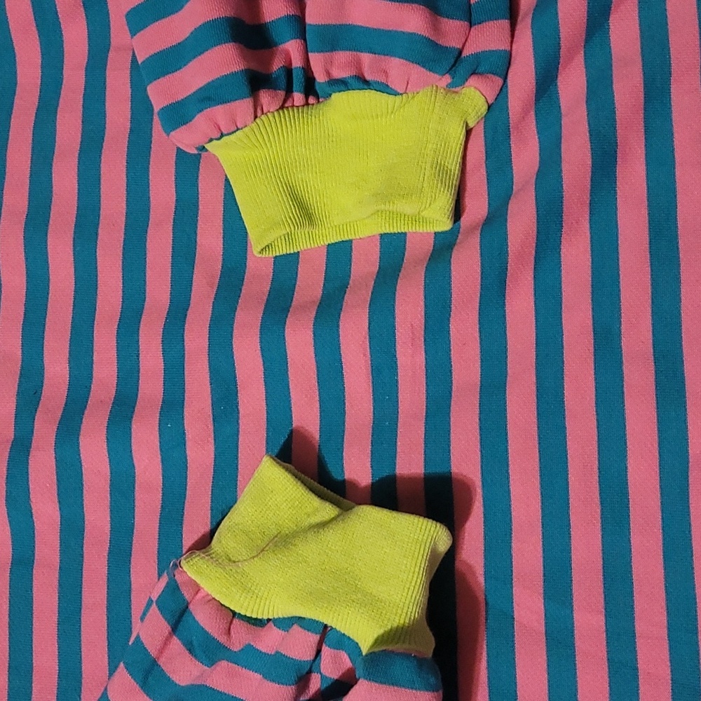 Oversized Striped Neon Sweater - Picture 10 of 14